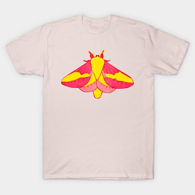 Rosy Maple Moth T-Shirt by emilywayland